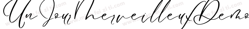 UnJourMerveilleuxDemo Regular字体转换